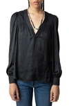 ZADIG & VOLTAIRE TELIA SATIN TOP