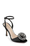 Jewel Badgley Mischka Vida Ankle Strap Sandal In Black