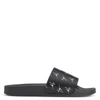 Giuseppe Zanotti Brett All-over Logo Slides In Black