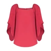 ANNA CATE FRANCES 3/4 SLEEVE TOP IN BEETROOT