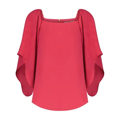 Anna Cate Frances 3/4 Sleeve Top In Beetroot In Multi