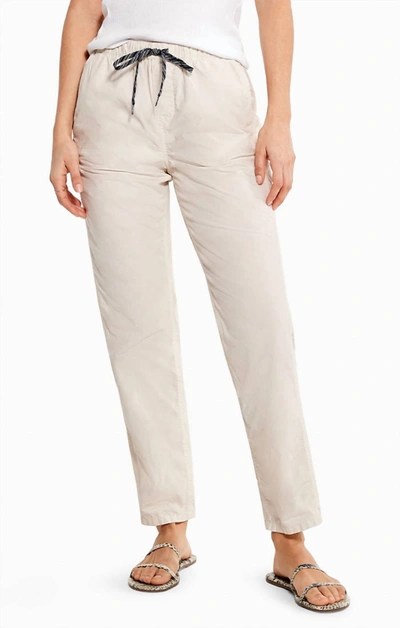 Nic + Zoe Cotton Poplin Relaxed Ankle Pant In Cobblestone In Brown
