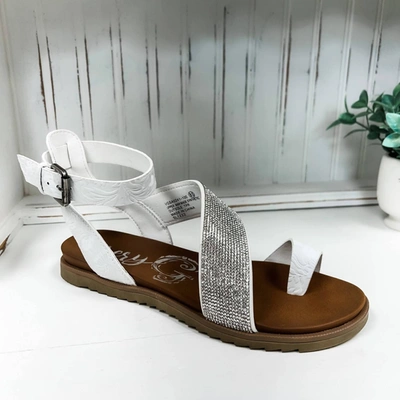 Very G Women's Collette Tooled Sandal In White