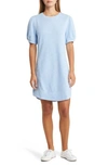 Tommy Bahama Tobago Bay Puff Sleeve Sweatshirt Dress In Light Sky