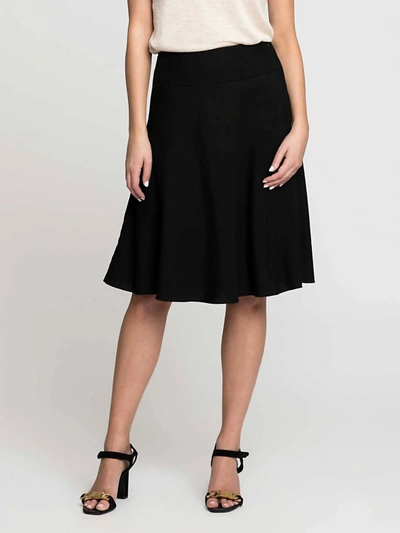 Nic + Zoe Summer Fling Flirt Skirt In Black