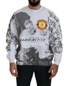 Msgm Elegant White Crewneck Cotton Sweater In White