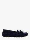 Loro Piana Suede Tassel Moccasin Loafers In Black