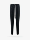 Rick Owens Elastic Waistband Trousers With Side And Back Pockets In Black