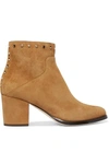 JIMMY CHOO MELVIN 65 STUDDED SUEDE ANKLE BOOTS