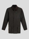 Barbour Beaufort Long Sleeved Snapped Jacket In Green