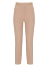 Elisabetta Franchi High-waist Skinny Trousers In Pink