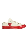 Comme Des Garçons Play X Converse 'chuck 70' Low Top Sneakers In Beige