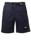 Msgm Logo Print Sports Shorts In Blue
