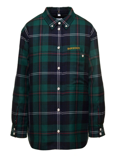 Burberry W Woven Tops In Green