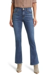WIT & WISDOM 'AB'SOLUTION FRAYED HIGH WAIST BOOTCUT JEANS