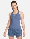Nike Women's Swoosh Medium-support Padded Sports Bra Tank Top In Blue