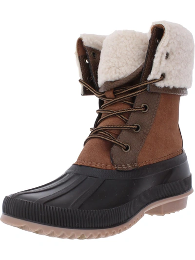 Madden Girl Climbber Womens Winter Lace Up Ankle Boots In Brown