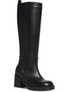 Steve Madden Gyrate Womens Leather Tall Knee-high Boots In Black