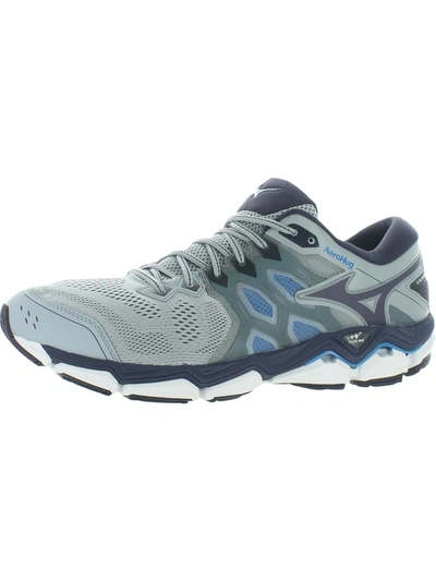 Mizuno Wave Horizon 3 Mens Fitness Performance Running Shoes In Grey