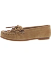 Minnetonka Sarong Womens Fabric Slip On Slide Sandals In Natural