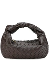Tiffany & Fred Woven Knot Leather Satchel In Brown