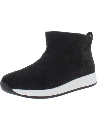 Urban Sport Womens Slip On Cushion Insole Shearling Boots In Black