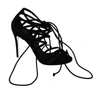 Dolce & Gabbana Black Suede Strap Stilettos Shoes Sandals In Black