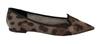 Dolce & Gabbana Brown Leopard Ballerina Flat Loafers Shoes In Brown