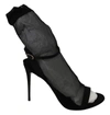 DOLCE & GABBANA Dolce & Gabbana Tulle Stretch Stilettos Sandals Women's Shoes