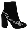 DOLCE & GABBANA Dolce & Gabbana Suede L'Amore E'Bellezza Boots Women's Shoes