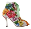 DOLCE & GABBANA Dolce & Gabbana Jersey Stretch Boots Open Toes Heels Women's Shoes