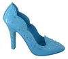 DOLCE & GABBANA Dolce & Gabbana Crystal Floral CINDERELLA Heels Women's Shoes