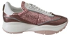 Jimmy Choo Pink Candyfloss Leather Raine Sneakers In Pink