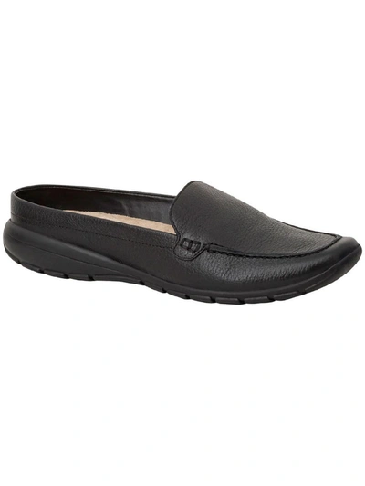 Easy Spirit Aggie Womens Square Toe Loafers In Black