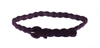 Dolce & Gabbana Purple Cotton Gold Logo Waist Belt In Purple