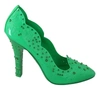 DOLCE & GABBANA Dolce & Gabbana Crystal Floral Heels CINDERELLA Women's Shoes