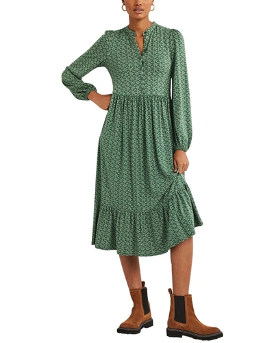 boden green midi dress Boden Women's Amber Pleat Jersey Midi Dress in Green