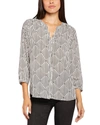 Nydj Pintuck Blouse In Multi