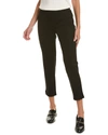 Eileen Fisher Petite Flex Ponte Slouchy Ankle Pant In Black