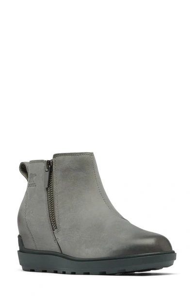 Sorel Evie Ii Zip Waterproof Ankle Boot In Quarry/grill