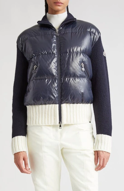 Moncler Cardigan In Blue