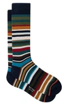 Paul Smith Curtis Stripe Sock In Multicolor