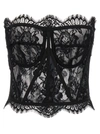 Dolce & Gabbana Grosgrain-trimmed Lace Bustier Top