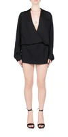 Christopher Esber Aulenti Draped Satin Shirt Dress