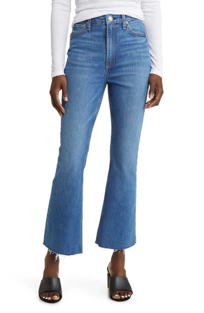 Rag & Bone Casey High-rise Ankle Flare Jeans In Blue