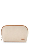 STEPHANIE JOHNSON TROPEA IVORY LOLA MAKEUP BAG