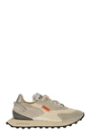 Run Of Men's Vaporix - Suede And Nylon Trainers Sneaker In Sand