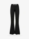 Palm Angels Soiree Sequined Knitted Flared Pants In Black