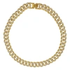 Adornia 14k Plated Cz Flat Curb Chain Necklace In Gold