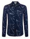 L AGENCE LAURENT BLOUSE IN MIDNIGHT